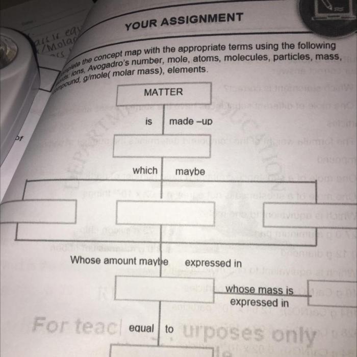 The mole and avogadro's number worksheet