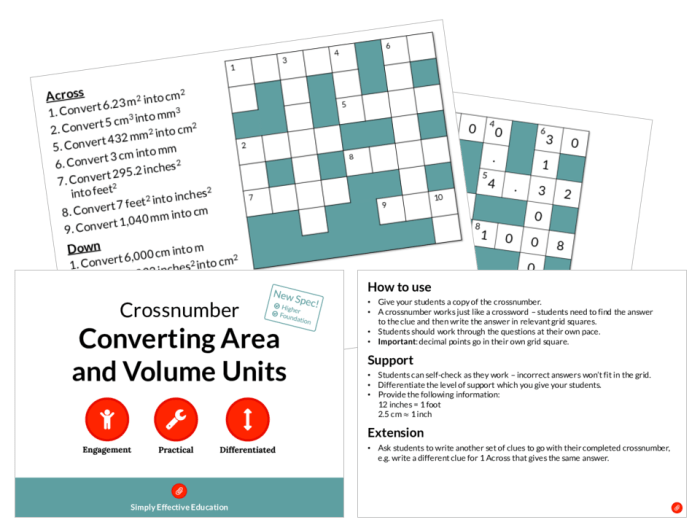 Like units of volume crossword