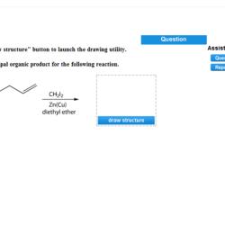 Draw the principal organic product for the following reaction