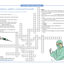 Answer key workplace safety crossword puzzle answers